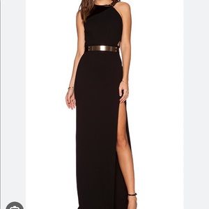 Designer Halston Heritage black gown